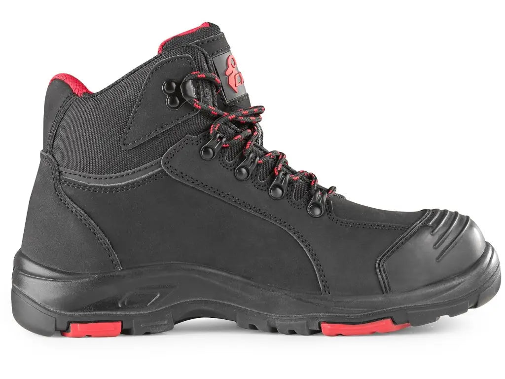 CXS ROCK S3 alte in nabuk idrofobico con rinforzo SC e banda riflettente - vista laterale