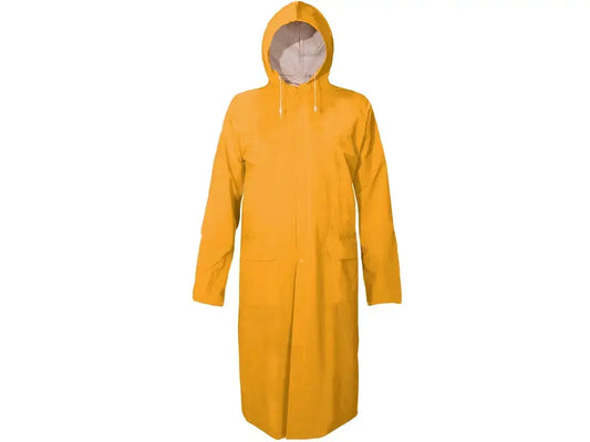 Cappotto antipioggia DEREK in PVC/poliestere con cuciture nastrate giallo – PWSTORE
