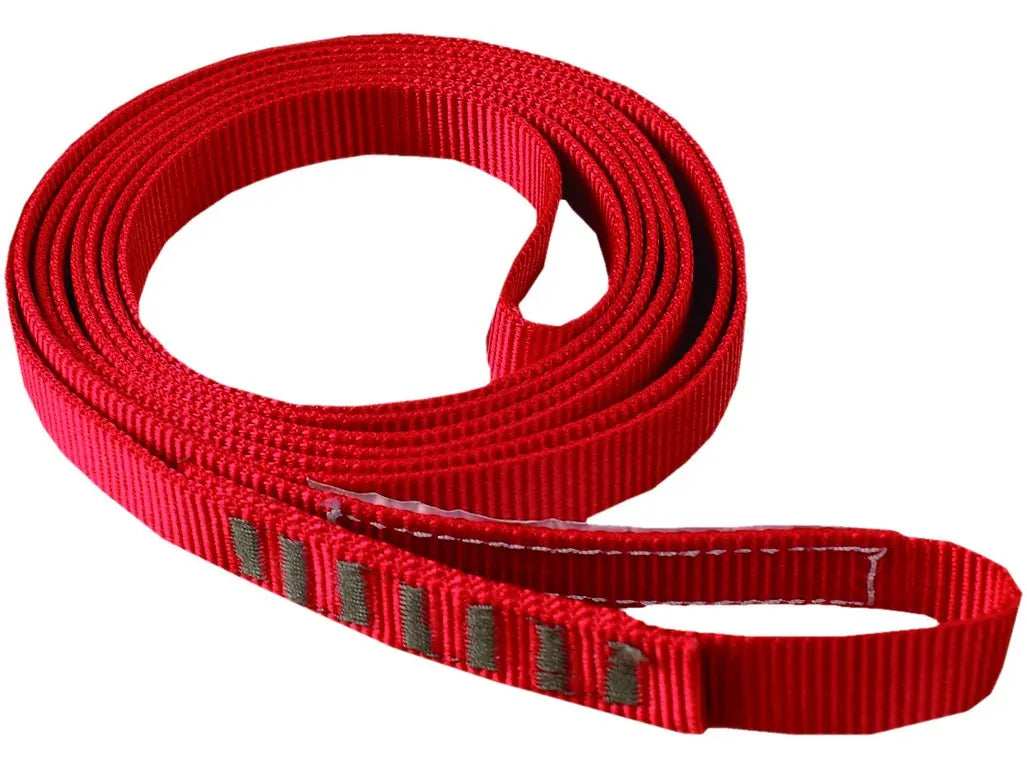 cinghia di fissaggio anticaduta rossa da 120 cm in poliammide