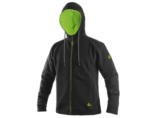 Felpa da lavoro con cappuccio HARRISON – zip, 360 g/m², personalizzabile