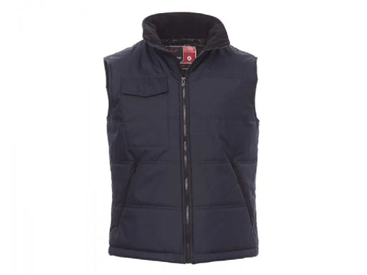 Gilet da lavoro PAYPER STAR trapuntato con retro sagomato, vista frontale