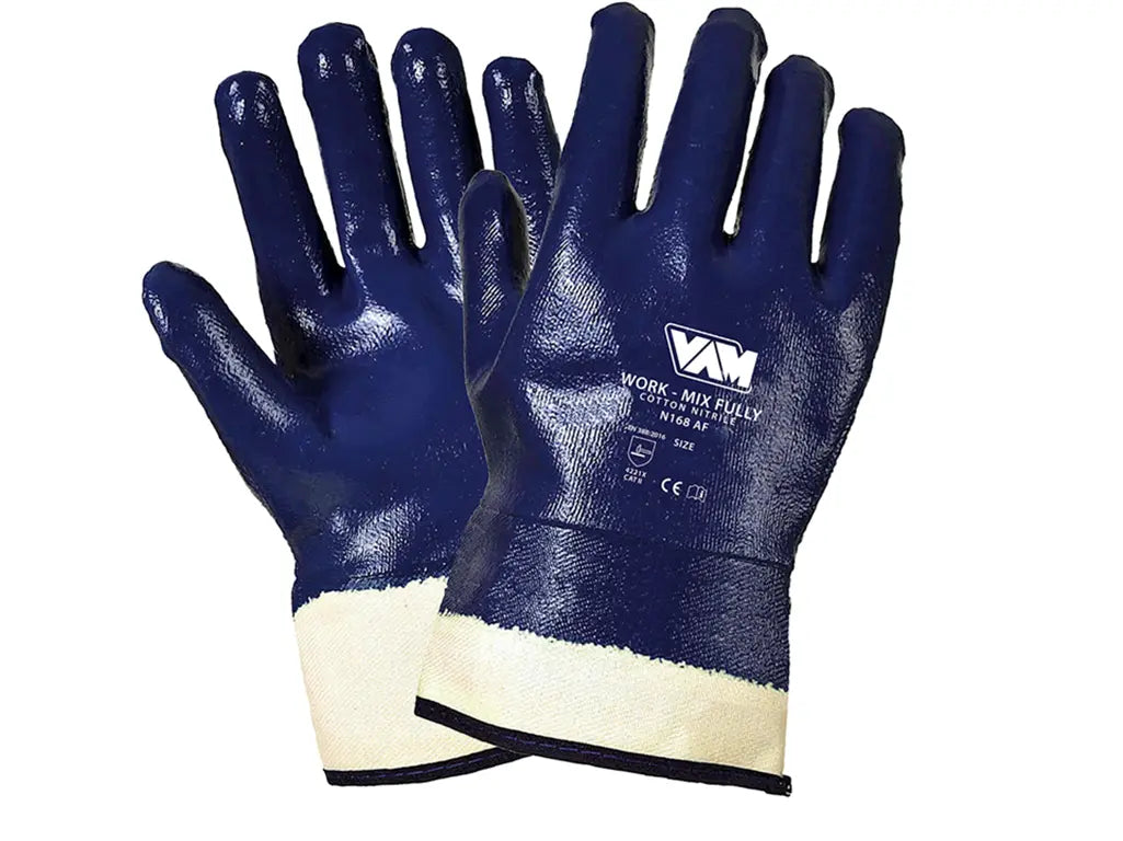 Guanto NBR interamente spalmato, antiolio/antiabrasione, Cat. II – WORK-MIX FULLY – PWSTORE