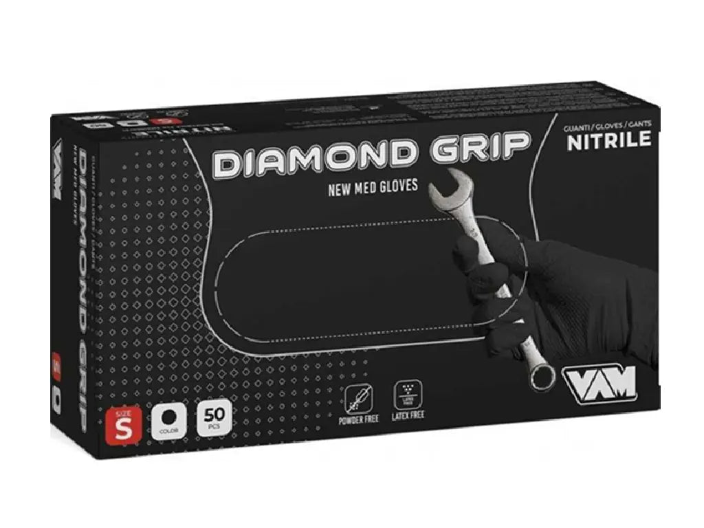 Guanto nitrile superficie diamantata 240 mm 8,0 g ad elevata resistenza