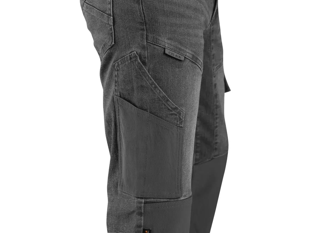 Jeans da lavoro ALBI – uomo, denim stretch con rinforzi CORDURA®