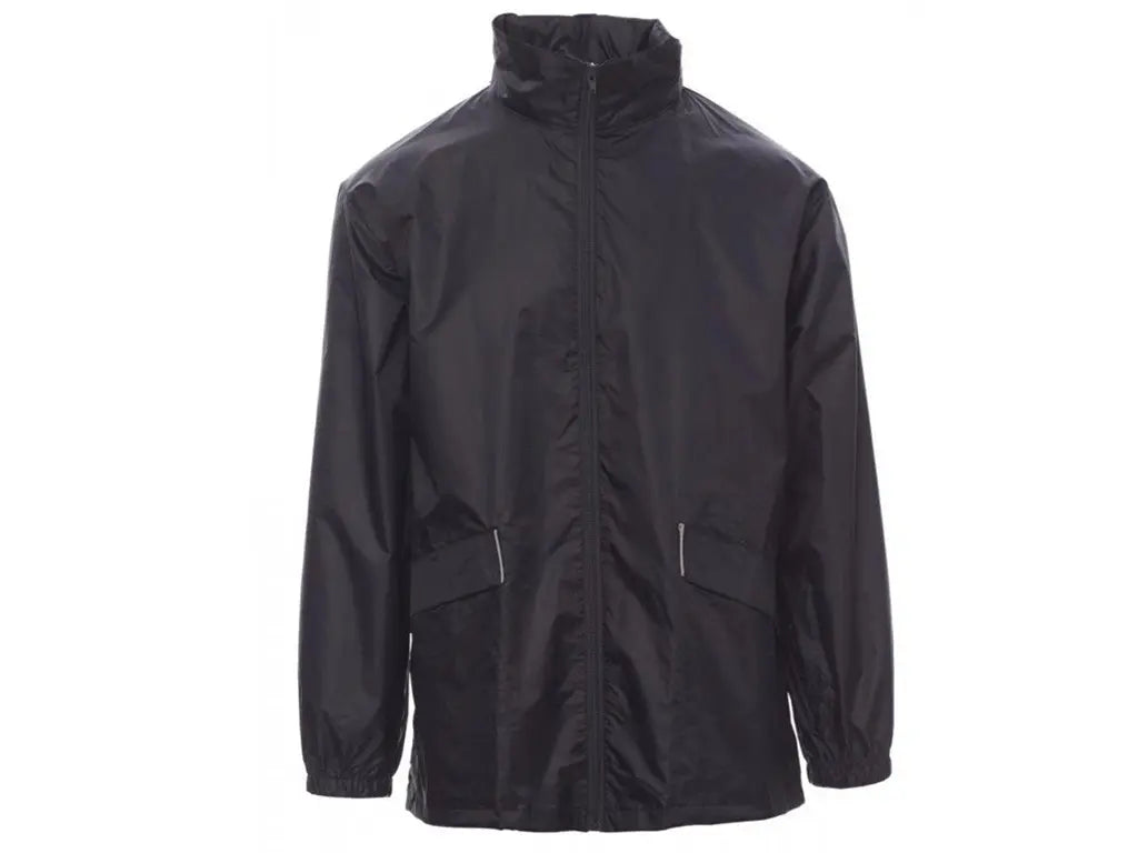 K-Way da lavoro WIND PAYPER blu navy impermeabile antivento con cappuccio richiudibile.