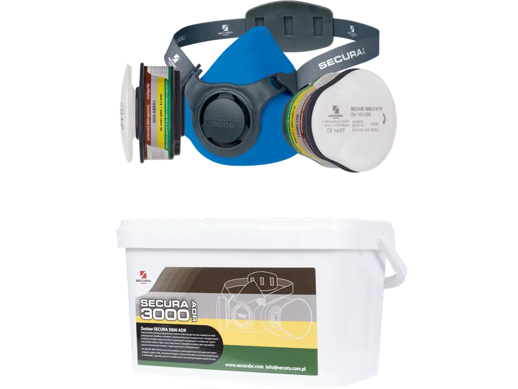 Kit SECURA 3000 ADR con Filtri ABEK1 P2 R
