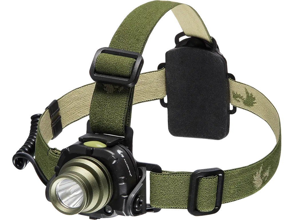 Lampada frontale LED 200 lumen con focus regolabile e sensore movimento portata 250 m