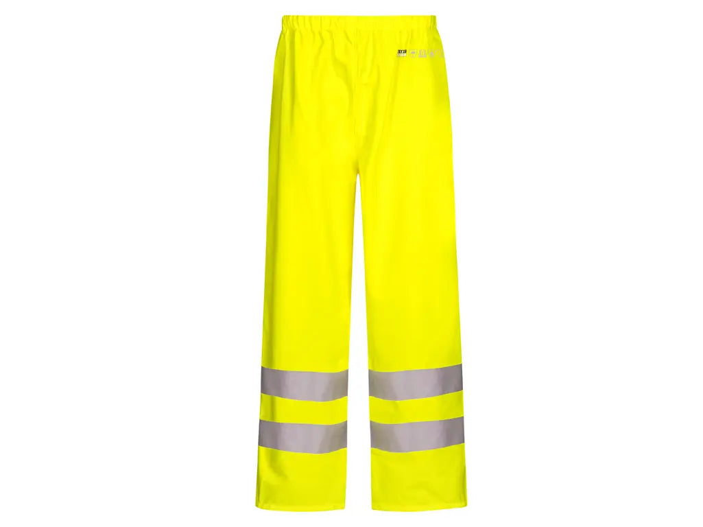 Pantalone antipioggia alta visibilità giallo ignifughi PU >20.000 mm – PWSTORE