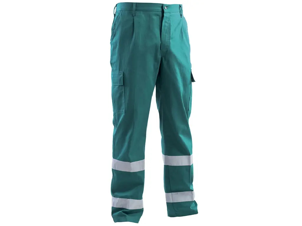 Pantaloni da lavoro cotone fustagno con vita elasticizzata e patta bottoni coperti