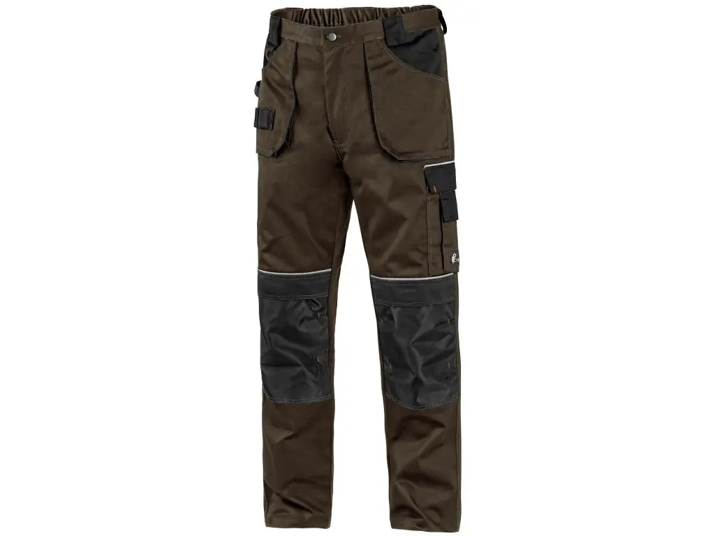 Pantaloni da lavoro Orion invernali uomo marrone-nero