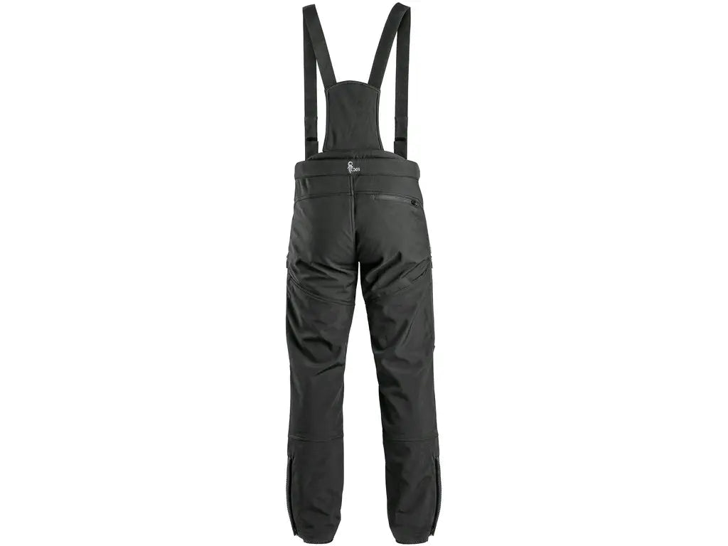 Pantaloni softshell invernali TRENTON neri – retro con tasca posteriore