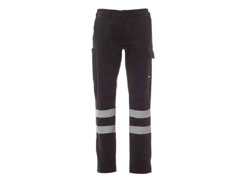 Pantaloni da lavoro Worker Winter Reflex PAYPER Nero con Bande riflettenti