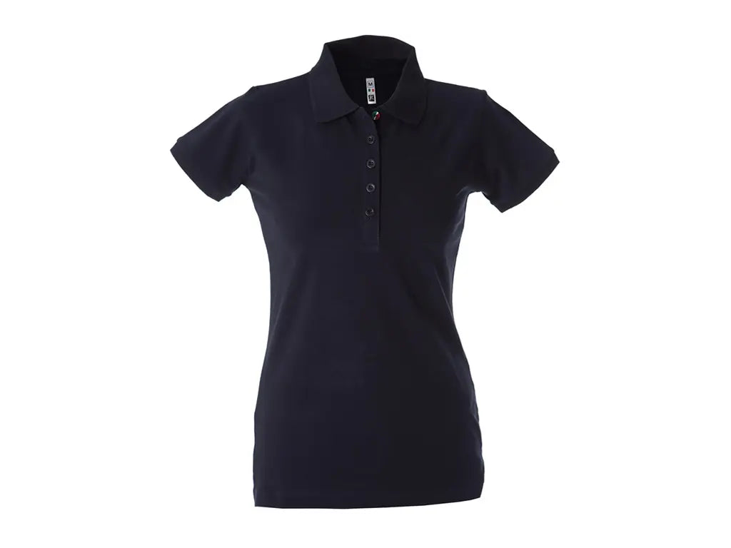 polo lavoro donna cotone pique pettinato