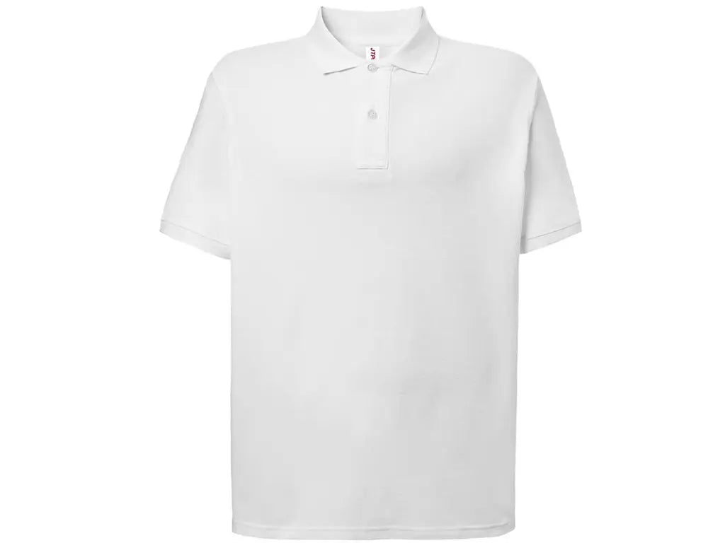 polo uomo cotone manica corta economica Bianca