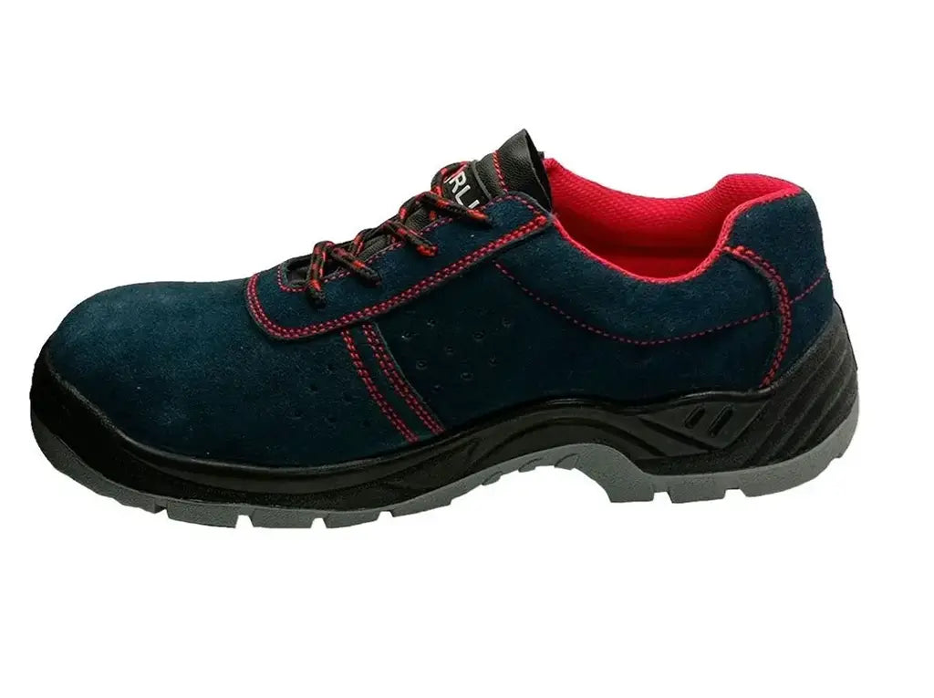 Dettaglio lamina tessile e collo imbottito delle scarpe S1P BUFFALO