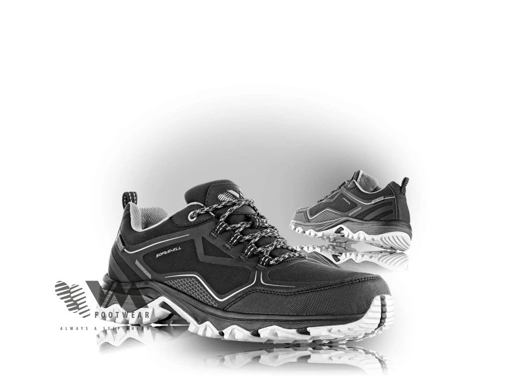 Scarpe antinfortunistiche basse S1 BRISBANE con puntale composito e suola bianca maglia riciclata traspirante