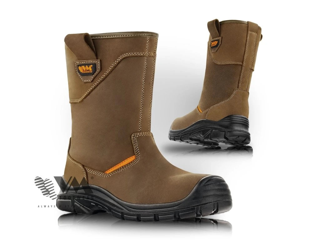 Stivale antinfortunistico S3 invernale in pelle Crazy Horse con pelliccia interna – PWSTORE