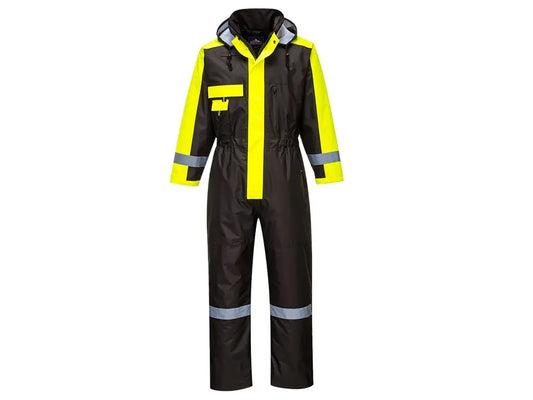 Tuta da lavoro invernale impermeabile EN 343 con bande riflettenti – PWSTORE