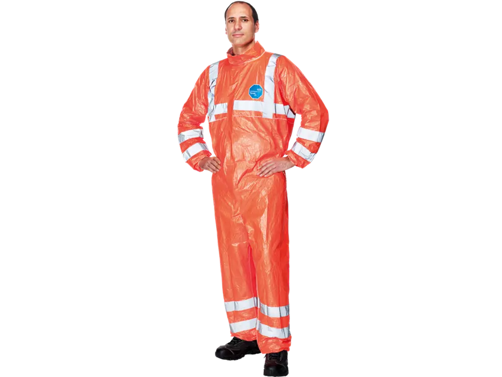 Tuta TYVEK 500 Hi-Vis Tipo 5/6 arancione Classe 3 con bande riflettenti – PWSTORE