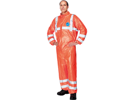 Tuta TYVEK 500 Hi-Vis Tipo 5/6 arancione Classe 3 con bande riflettenti – PWSTORE