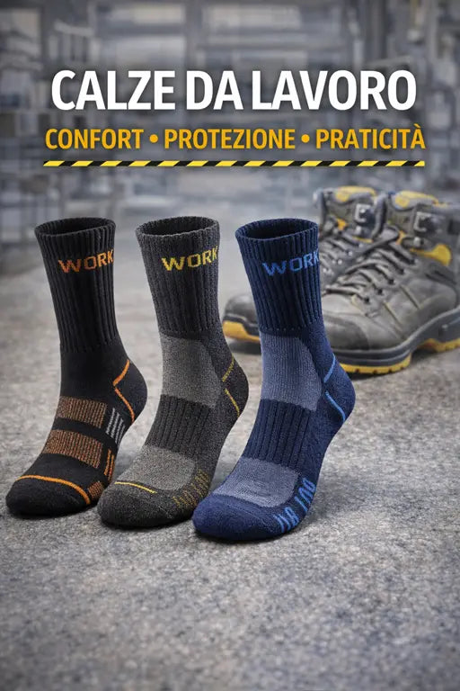 calze da lavoro tecniche per scarpe antinfortunistiche