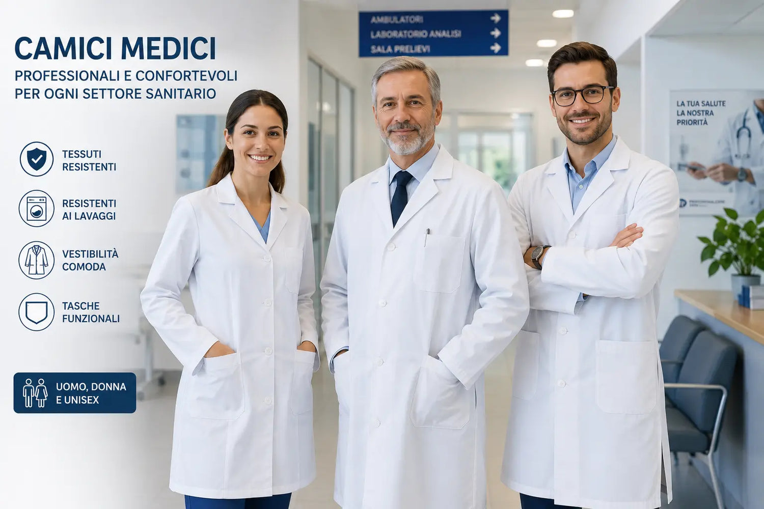 Camici Medici Professionali | Collezione Abbigliamento Sanitario