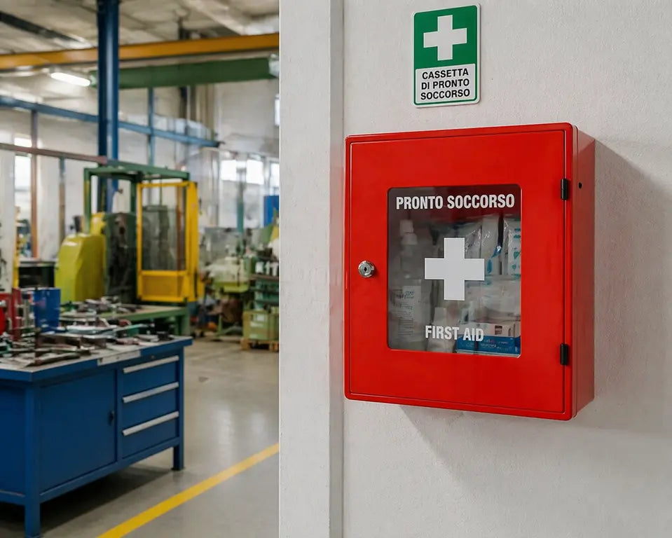 Kit ustioni e valigette per il primo intervento in azienda e ambienti di lavoro