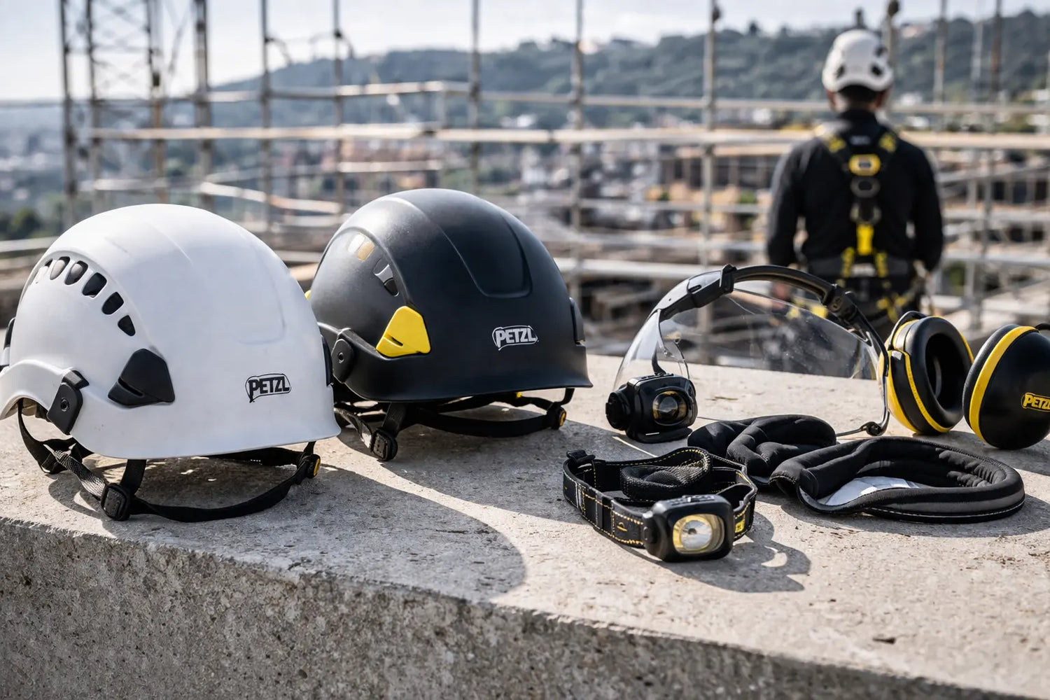 elmetti e accessori per lavori in quota professionali