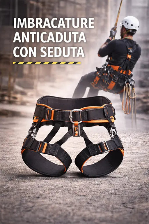 imbracature anticaduta con punto ventrale professionali