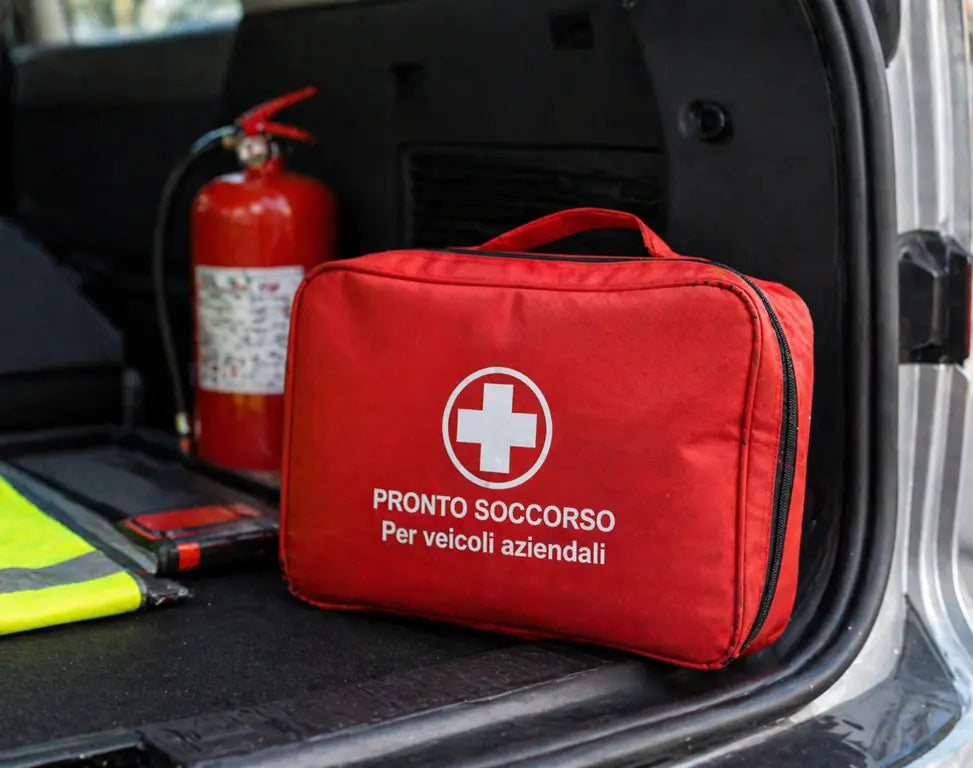Kit per veicoli aziendali con pronto soccorso compatto per auto, furgoni e mezzi di lavoro