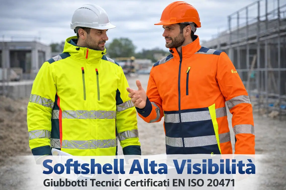 Giacche Softshell Alta Visibilità Uomo da Lavoro