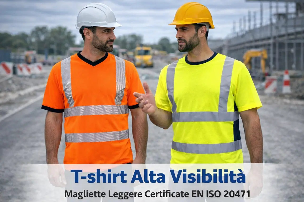 T-shirt Alta Visibilità Leggere e Traspiranti per Lavoro