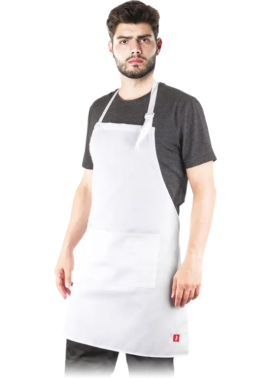 Grembiuli lunghi impermeabili e con pettorina professionali in tessuto e PVC per lavoro