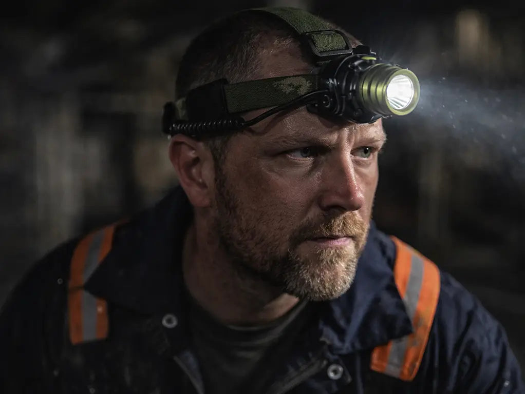 Lampade frontali e torce a LED professionali per lavoro in cantiere manutenzione e logistica