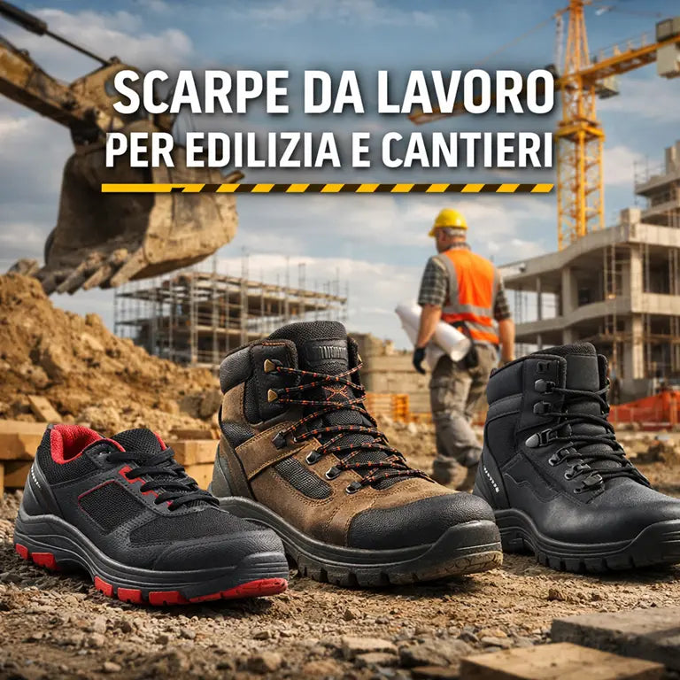 Scarpe per edilizia e cantieri antinfortunistiche professionali