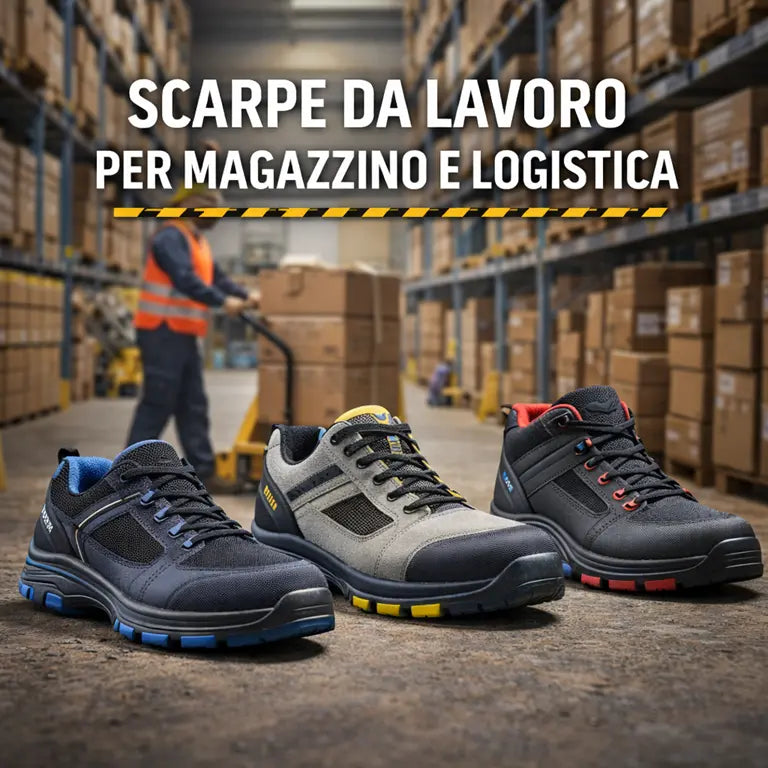 Scarpe da lavoro leggere per magazzino e logistica