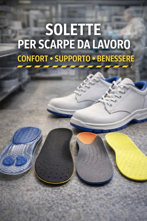 solette per scarpe da lavoro comode e traspiranti