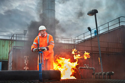 Giacca antipioggia alta visibilità ignifuga (PU) – EN 343, Classe 3 HV, antistatica