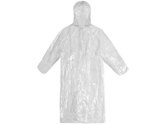 Cappotto antipioggia monouso ONETIME in polietilene – leggero e impermeabile