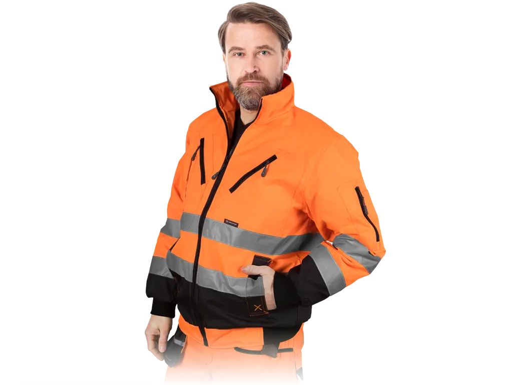 Blouson alta visibilità isolante XVERT in Oxford 300D con bande riflettenti - Arancio
