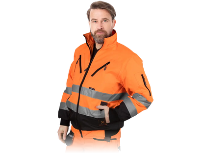 Blouson alta visibilità isolante XVERT in Oxford 300D con bande riflettenti - Arancio