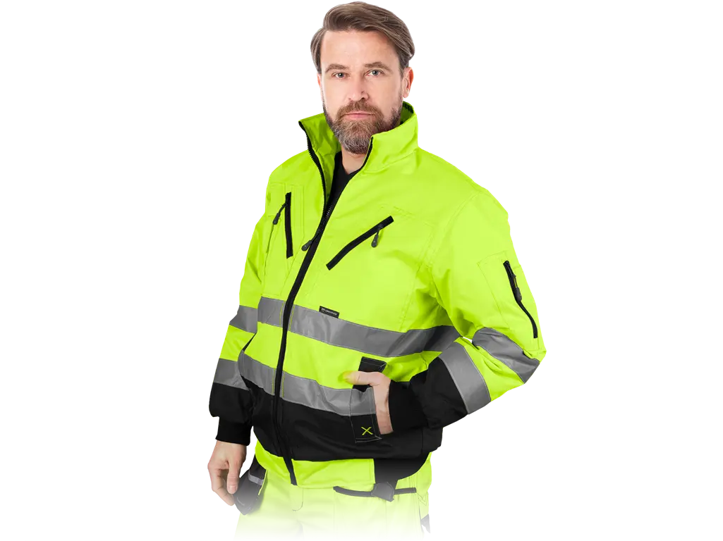 Blouson alta visibilità isolante XVERT in Oxford 300D con bande riflettenti