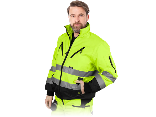 Blouson alta visibilità isolante XVERT in Oxford 300D con bande riflettenti