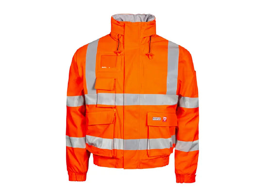 Bomber invernale HV ignifugo PU >20.000 mm con cappuccio a scomparsa – PWSTORE