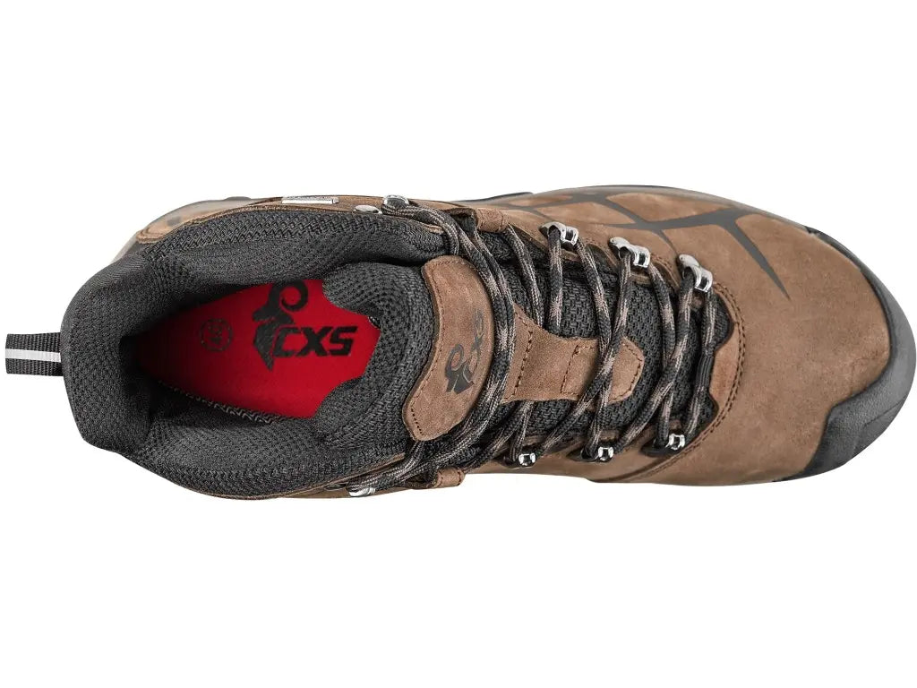 calzatura da trekking robusta con membrana CX-SHIELD e rinforzi, dettagli