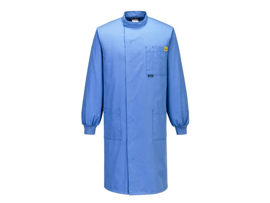 Camice ESD Hamilton EN 1149-5 in tessuto conduttivo con finitura Texpel – PWSTORE