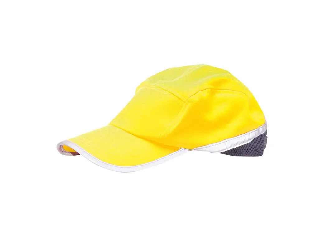Cappellino HV Giallo antimacchia Texpel con cinturino regolabile e prese d’aria – HB10 – PWSTORE
