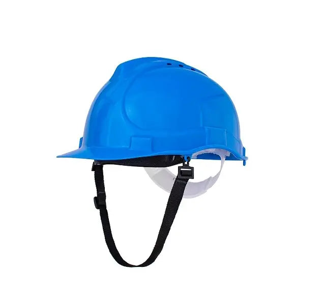 Casco da lavoro Bratek Blu ventilato con sottogola – EN 397 – PWSTORE