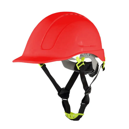 Casco da lavoro MORION in ABS ventilato con sottogola 4 punti – Colore Rosso - PWSTORE