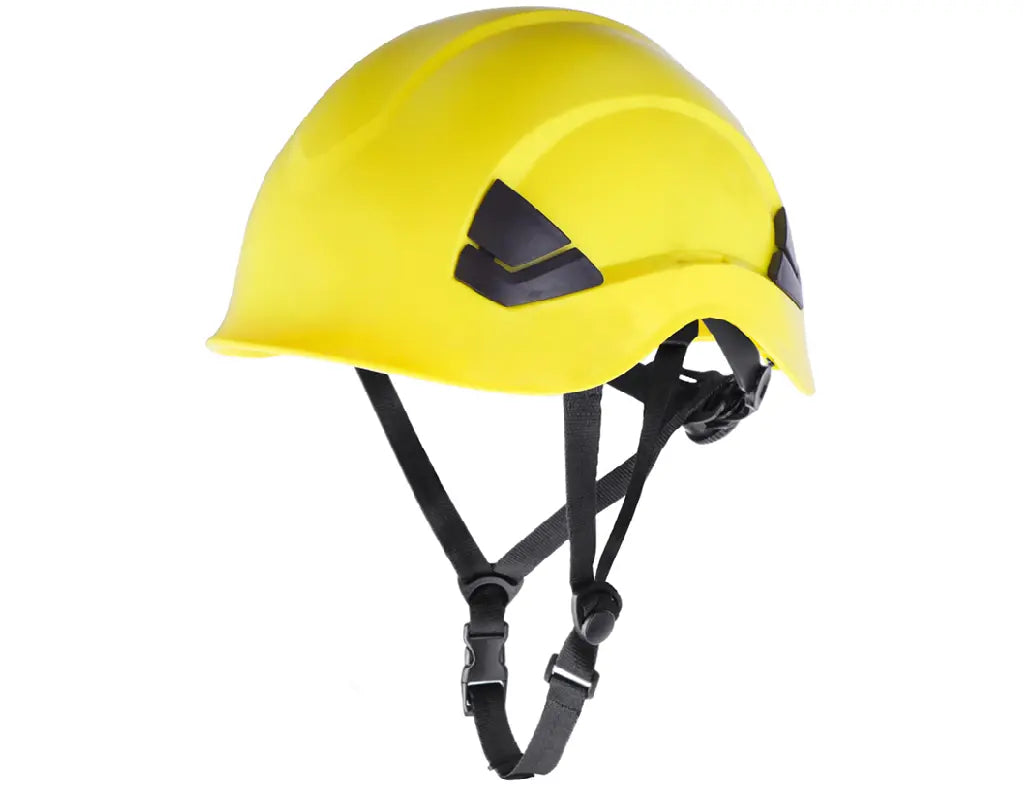 Casco cantiere ventilato taglia 53–64 cm con attacchi per visiera/otoprotettori – PWSTORE